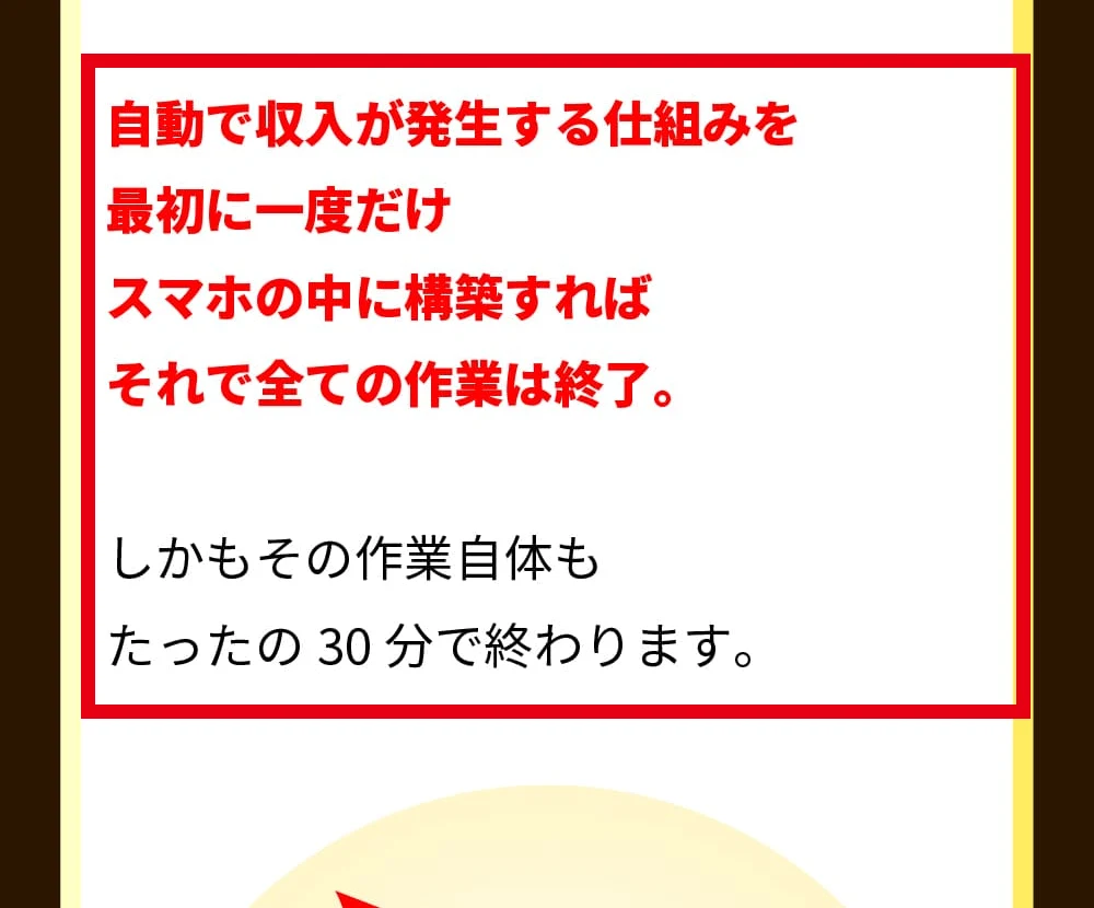 最初の30分でスマホ内に仕組みを構築するとするウェルシェアの説明