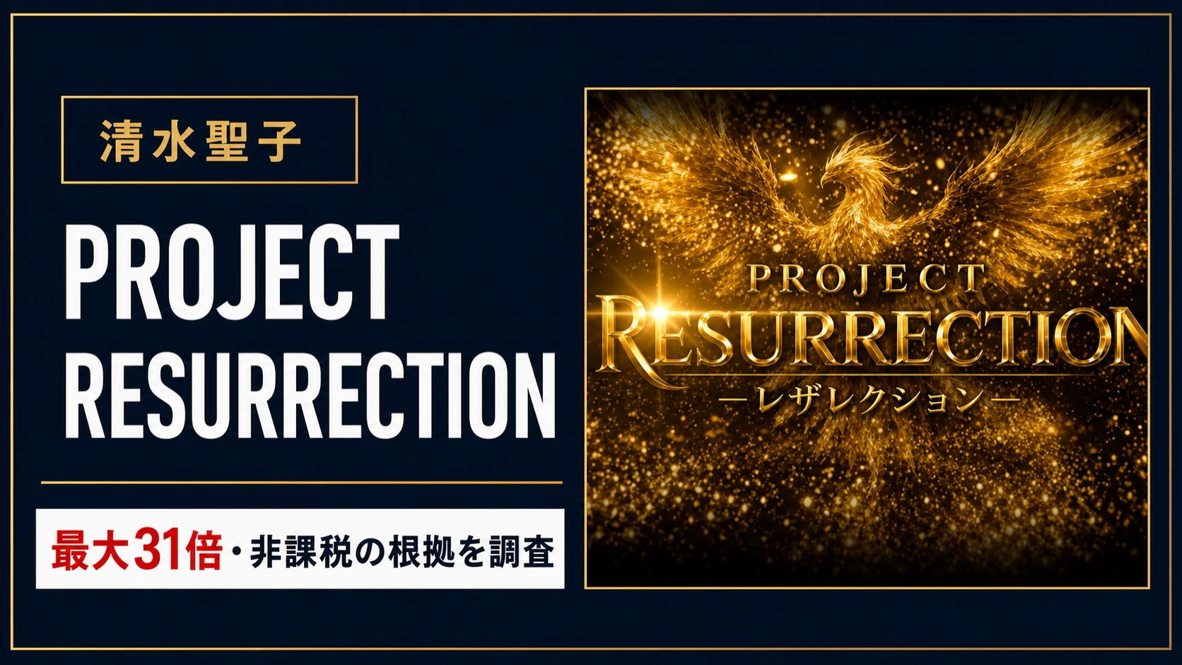 PROJECT RESURRECTIONは怪しい？清水聖子の投資と料金を調査